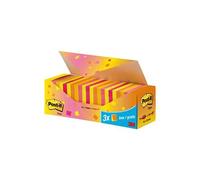 Post-it 76x76mm couleurs assorties - boite de 24 dont 3 gratuits