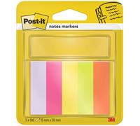 Post-it Autocollants petite taille 15 x 50 mm assorties fluo couleurs 5 x 100 paquet 670-5