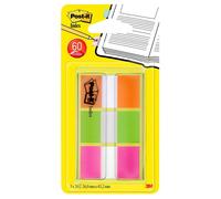 Post-it bande adhésive Index 25,4 x 43,2 mm 3 couleurs 3 blocs