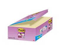 POST-IT Barquette de 24 bloc-notes Super Sticky - Jaune