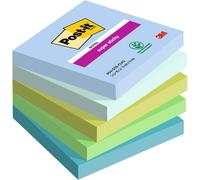 Post-it - Notes autocollantes Super Sticky - Pack 5 blocs, 90 feuilles, 76×76 mm