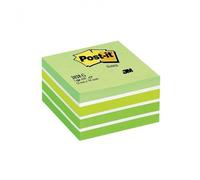 Post-it bloc-notes adhésifs cube 76 x 76 mm vert pastel 450 feuilles