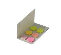 Post it Étiquettes autocollantes circulaires à bulles/barres for la classification de registres faire soi-même, index notes lecture(Yellow)