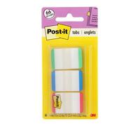 Post-It - Étiquettes solides - 12 étiquettes par couleur - 36 étiquettes par distributeur 66 Tabs Assorted Primary Lined