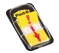 Post-it Index imprimé Point d'exclamation 25,4 x 44 mm Jaune Lot de 50