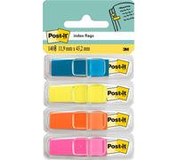 Marque-pages étroits couleurs intenses Post-It - distributeur de 140 feuilles