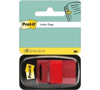 Post-it Index Marque-Pages, 50 Marque-Pages, 25,4 mm x 43,2 mm, Rouge | Pour Marquer, Surligner Ou Coder Les Infos Importantes ; Adhère Bien, Inscriptible, avec Dévidoir à Une Main