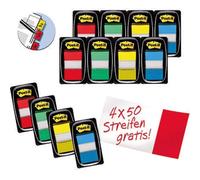 Post-it Index repositionnables 25,4 x 43,2 mm pack avantage 12 x 50 bandes
