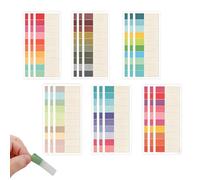 Post It Livre : 1800 Feuilles Marque Page Adhesif Transparent, 18 Blocs Pastel, Étiquettes Index pour Annotations, Crayons, Fournitures de Bureau pour Planifier et Organiser