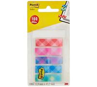 Post-it Lot de 100 Marque-pages 11,9 x 43,2 mm Vichy