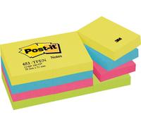 Post-It Lot De 12 Blocs Repositionnables Coloris ¿Nergique 38x51mm 653tfen