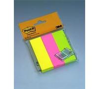 Post-it - Lot de 3 blocs de 100 feuilles "Markers" Néon assortis 25x76mm G