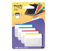Post-It Lot De 4 X 6 Marque-Pages Rigides Larges De Classement - Couleurs Assorties