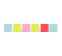 Bloc-notes adhésif amovible Super Sticky Post-it 76x76 Mm avec 90 feuilles paquet de 6 unités couleurs Miami