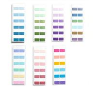 Post-it Lot de 840 petits marqueurs de page imperméables, notes adhésives transparentes, notes adhésives et bandes adhésives pour livres, marque-pages, boîte de notes pour étude et bureau