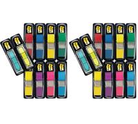 Post-it Marque-Pages Étroits, Pack Promo de 8 Blocs + Double Pack de Flèches Gratuit, 328 Marque-Pages, Couleurs Assorties - Pour Marquer, Surligner ou Codifier des Informations (Lot de 2)
