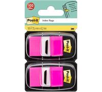 Post-it Marque-pages Moyen 25,4 x 43,2 mm Rose 100 marque-pages