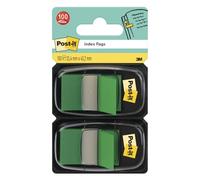 Post-it Marque-Pages, Moyen, Vert, 100 Marque-Pages, 25.4 mm x 43.2 mm - Pour Marquer, Surligner ou Codifier des Informations
