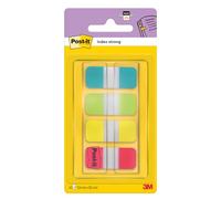 Post-It Marque-Pages, Petit, Jaune, Rouge, Bleu et Vert - 15.8 mm x 38.1 mm, 40 Onglets/Dévidoir - Pour Marquer, Surligner ou Codifier des Informations