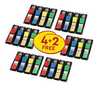 Post-it Marque-pages Petit – Pack promo 4 blocs + 2 gratuits, 35 marque-pages par dévidoir