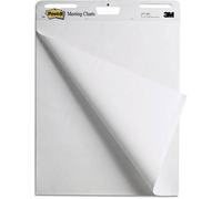 Post-it Meeting-Charts Super Sticky – Lot de 2 – 63,5 x 76,2 cm – Blanc – 30 feuilles