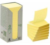 Post-it-memoblok 3m post-it z-note r330 recycler jaune | Un pack de 16 pièces