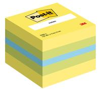 Post-it Mini-cube carré 400 Feuilles Notes Repositionnables - Coloris Assortis Néons - 51 x 51 mm