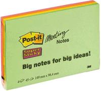 Post-it Note adhésive 7100043257 149 mm x 98 mm vert fluorescent, orange fluorescent, rose ultra, j