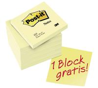Post-it Note adhésive 7100199885 76 mm x 76 mm jaune 600 feuille(s)