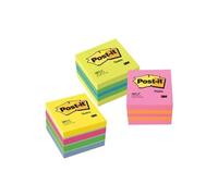 Post-it note repositionnables mini cube 2051-u, 51 x 51 mm 400 feuilles ultra color
