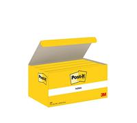 Post-it Notes Autocollantes, Pack de 12 Blocs, 38 mm x 51 mm, 100 Feuilles par Bloc, Jaune Canari - Feuillets Adhésifs pour Prise de Notes, Listes de Tâches et Rappels