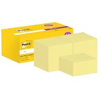 3M Post-it Notes Promotion 654-P14CY+4SSCY 14 blocs de Post-it Notes à 100 feuilles, jaune, 76 mm x 76 mm, certifiés PEFC, y compris 4 blocs de Post-it Super Sticky Notes à 90 feuilles, jaune, 76 mm x