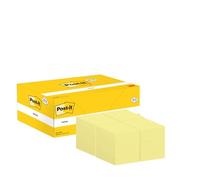 Post-it Notes autocollantes - Pack promo 16+4, 100 f/bloc, 38 x 51 mm, Jaune Canari, super adhésifs