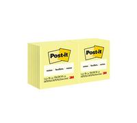 Post-it Notes, 3 in x 3 in, Canary Yellow, 12 Pads/Pack, 100 Sheets/Pad
