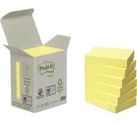 Post-it notes adhésives recyclées 38 x 51 mm jaune 6 blocs à 100 feuilles
