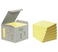 Post-it notes adhésives recyclées 76 x 76 mm jaune 6 blocs de 100 feuilles
