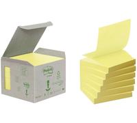 Post-it notes adhésives recyclées Z-Notes 76 x 76 m jaune 6 blocs de 100 feuilles