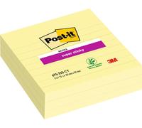 Post-it notes adhésives Super Sticky Notes, 101 x 101 mm, jaune