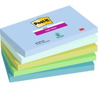 Post-it notes adhésives Super Sticky Notes 127 x 76 mm Oasis 5 blocs à 90 feuilles