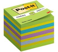 Post-it Notes Autocollantes 450 Feuilles 76 mm x 76 mm, Bleu et Vert - Feuillets Adhésifs pour Prise de Notes, Listes de Tâches et Rappels