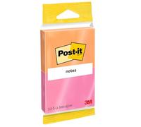 Post-it Notes Autocollantes, Collection Joyful, Pack de 2 Blocs, 76 mm x 63,5 mm, 75 Feuilles par Bloc - Feuillets Adhésifs pour Prise de Notes, Listes de Tâches et Rappels