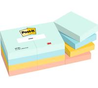 Post-it Notes autocollantes Couleurs Beach – Pack de 12 blocs, 100 feuilles/bloc, 38×51 mm