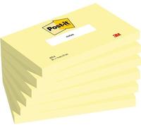 Post-it Notes Autocollantes, Jaune Canari, Pack de 6 Blocs, 100 Feuilles par Bloc, 76 mm x 127 mm - Feuillets Adhésifs pour Prise de Notes, Listes de Tâches et Rappels
