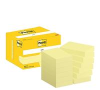Post-it Notes Autocollantes, Pack de 12 Blocs, 100 Feuilles par Bloc, 51 mm x 76 mm, Jaune Pastel - Feuillets Adhésifs pour Prise de Notes, Listes de Tâches et Rappels