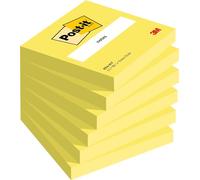 Bloc Post-It 100f 76x76mm Jaune - Lot 6