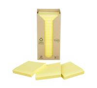 Post-it - Notes autocollantes recyclées - 16 blocs, 100 f./bloc, 76x76 mm, 100% papier recyclé