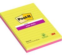 Post-it Notes adhésives Super Sticky Grand format – 2 blocs de 45 feuilles assortis