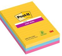 POST-IT Lot de 3 bloc-notes Super Sticky - Couleurs Rio