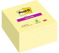 3M Post-it Super Sticky Notes 675-6SCY, 101 mm x 101 mm, jaune, 6 blocs de 90 feuilles x12 morceau