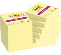 Post-it Notes Autocollantes Super Sticky, Pack Promo de 8 Blocs + 4 GRATUITS, 90 Feuilles par Bloc, 47,6 mm x 47,6 mm - Feuillets Super Adhésifs pour Prise de Notes, Listes de Tâches et Rappels